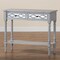 Baxton Studio Gellert Classic and Traditional Grey Finished Wood 2-Drawer Console Table 239-13484-ZORO - alternate 3